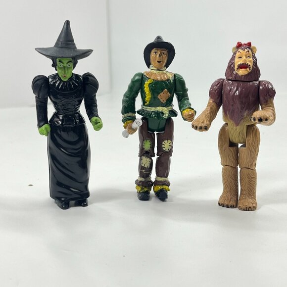 Vintage 1988 MGM TURNER Wizard of the Oz Figures Scarecrow, Witch and Lion - Picture 1 of 8